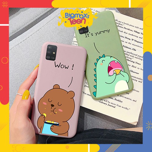Ốp lưng samsung Gấu bear và Khủng long cho A7 2018/A9 2018/A70/A10/A10S/A51/A71/A20/A30/A50/A50S/A31/M30S/A11/ A31/ A21S
