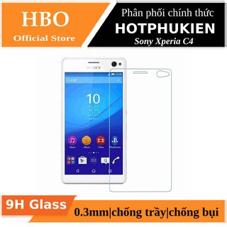 Miếng dán kính cường lực cho Sony Xperia C4 hiệu HBO (độ cứng 9H) - hàng chính hãng