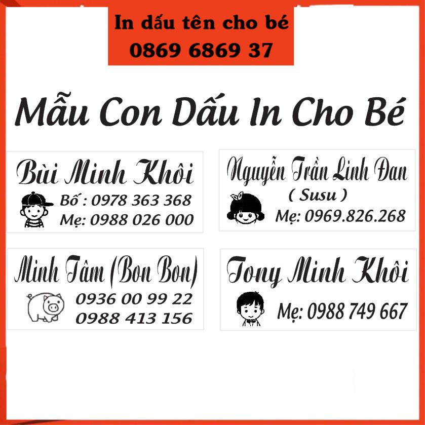 Con Dấu In Theo yêu cầu Không Phai ( Dấu + Mực) Minh In