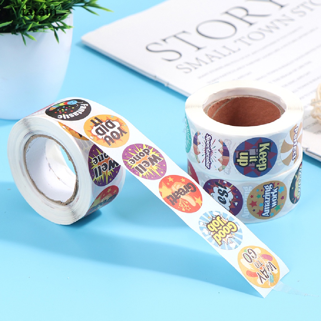 Set 500 sticker dán khen thưởng cho trẻ em thiết kế 8 mẫu hoạt hình