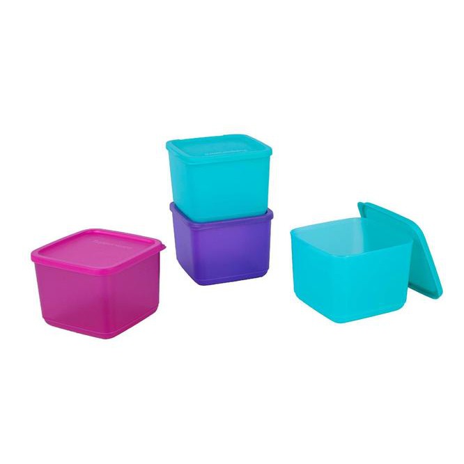 Bộ Hộp BQTP Medium Square Round 4 Hộp 1L - Tupperware