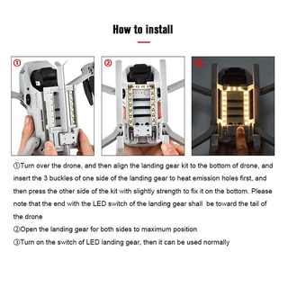 Bộ Chân Tiếp Đất Có Đèn LED Cho Mavic Mini 2/Mini SE/Mavic Mini