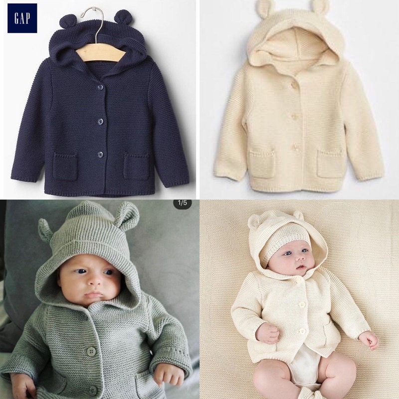 ㍿☂Áo khoác len BaByGap tại gấu bé trai gái