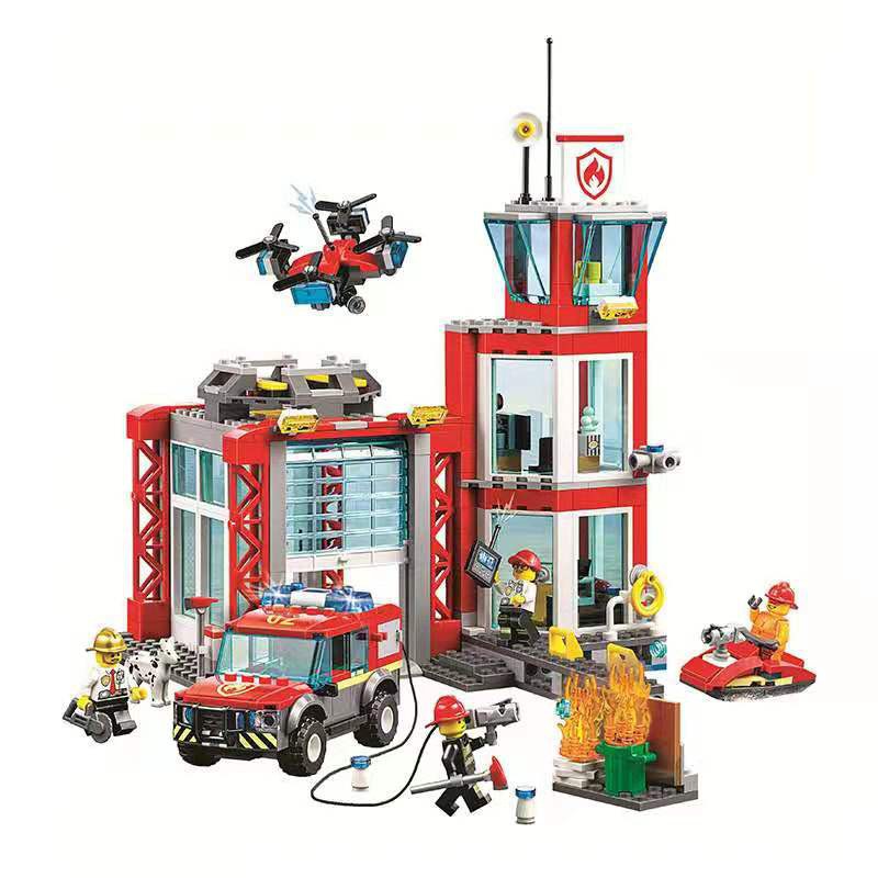 Lego City - Bela Lari 11215 ( Xếp hình trạm cứu hỏa 533 mảnh )