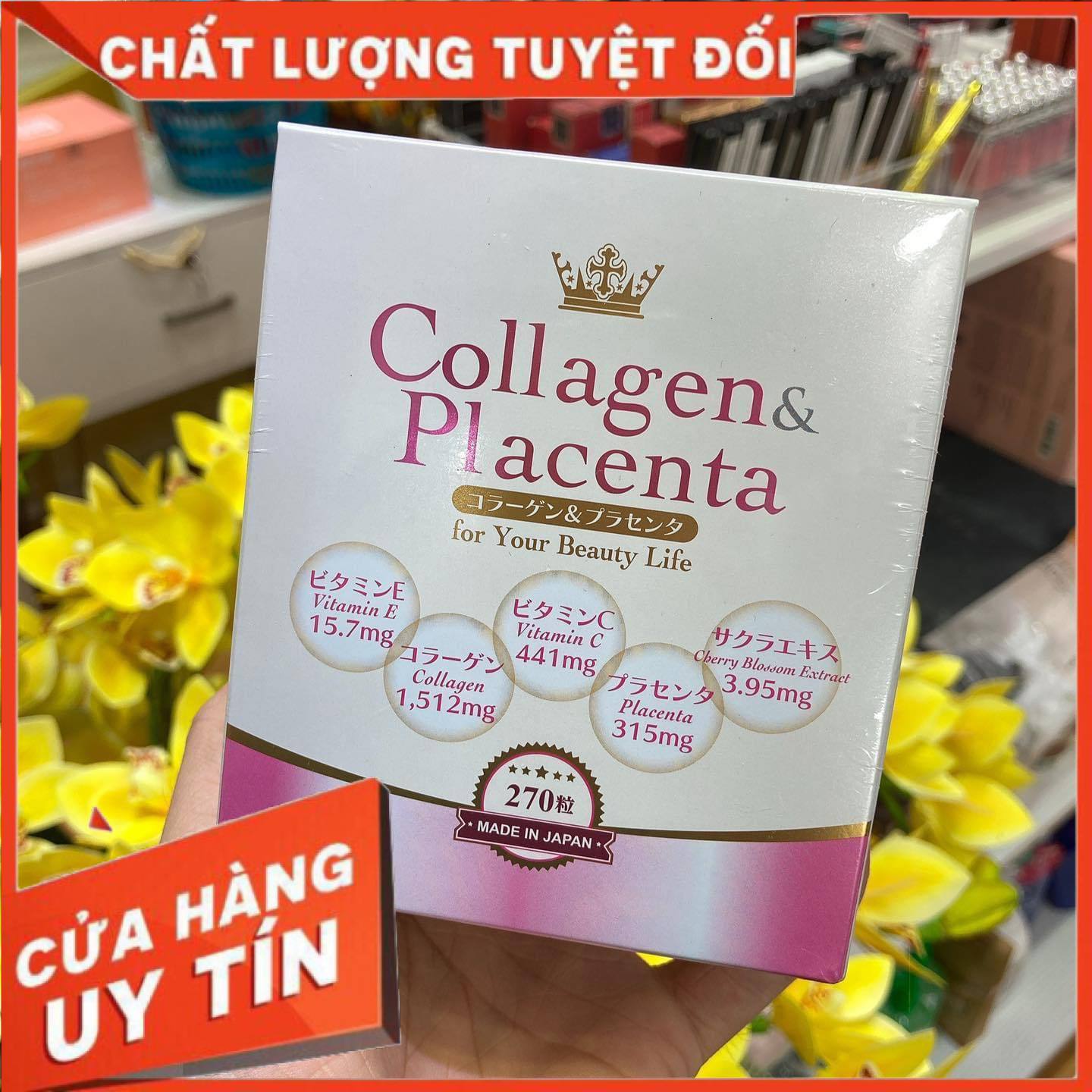 [Hàng chính hãng] Hộp Collagen Placenta 5 in 1- chuyên Hàng Nhật.