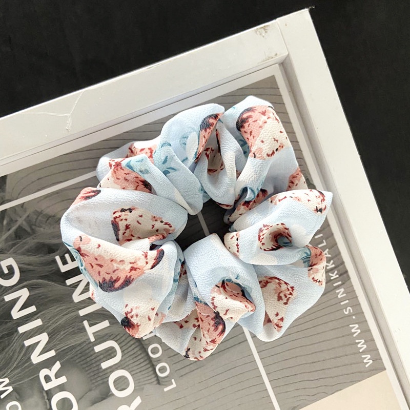 Mới Dây Buộc Tóc Co Giãn Họa Tiết Dâu Tây Đáng Yêu