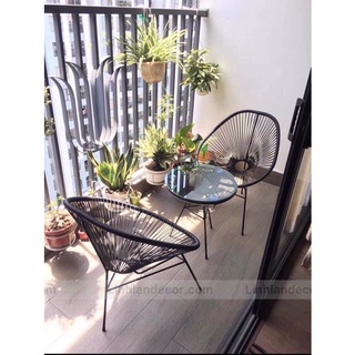 Bàn ghế mây nhựa