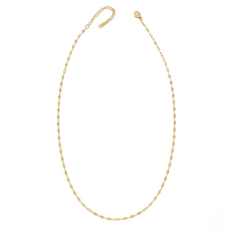 Dây chuyền nữ hàn quốc đẹp bằng titan lá me không đen vĩnh viễn - DCTT22005