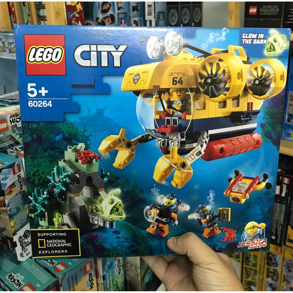 [CÓ SẴN] LEGO 60264 - City - Ocean Exploration Submarine - Tàu Ngầm Thám Hiểm Đại Dương [CHÍNH HÃNG]