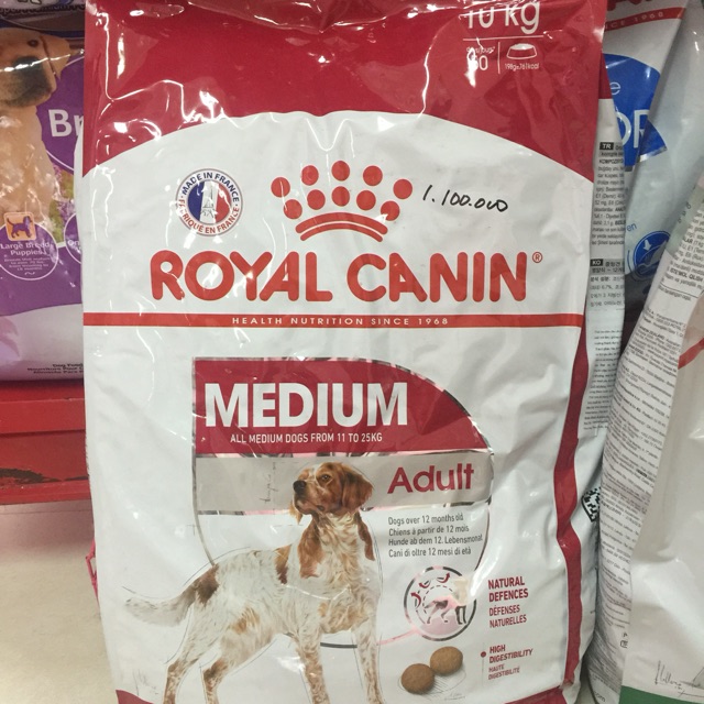 10kg thức ăn cho chó trươrng thành Medium Adult 10kg