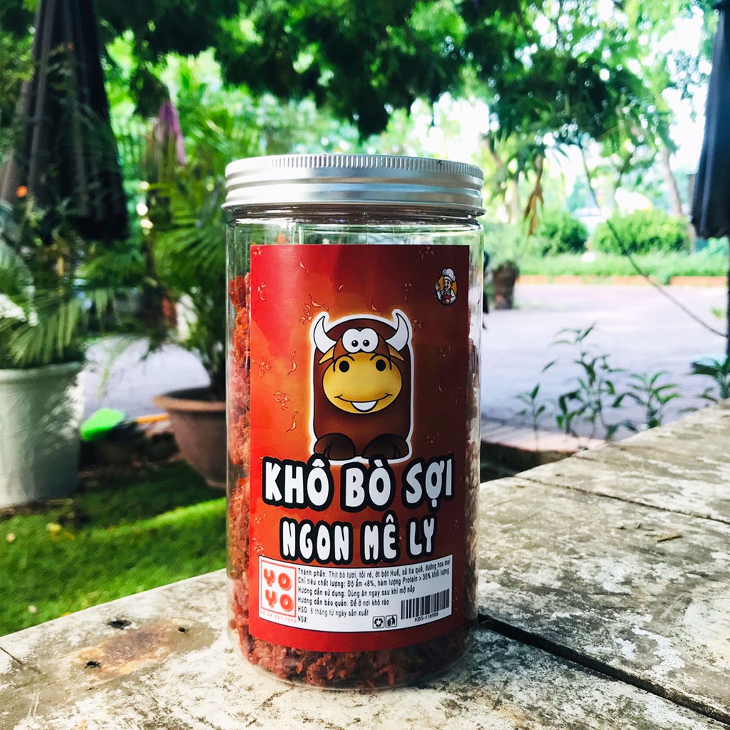 Khô bò xé sợi hũ 300g thơm ngon đồ ăn vặt YOYO | BigBuy360 - bigbuy360.vn