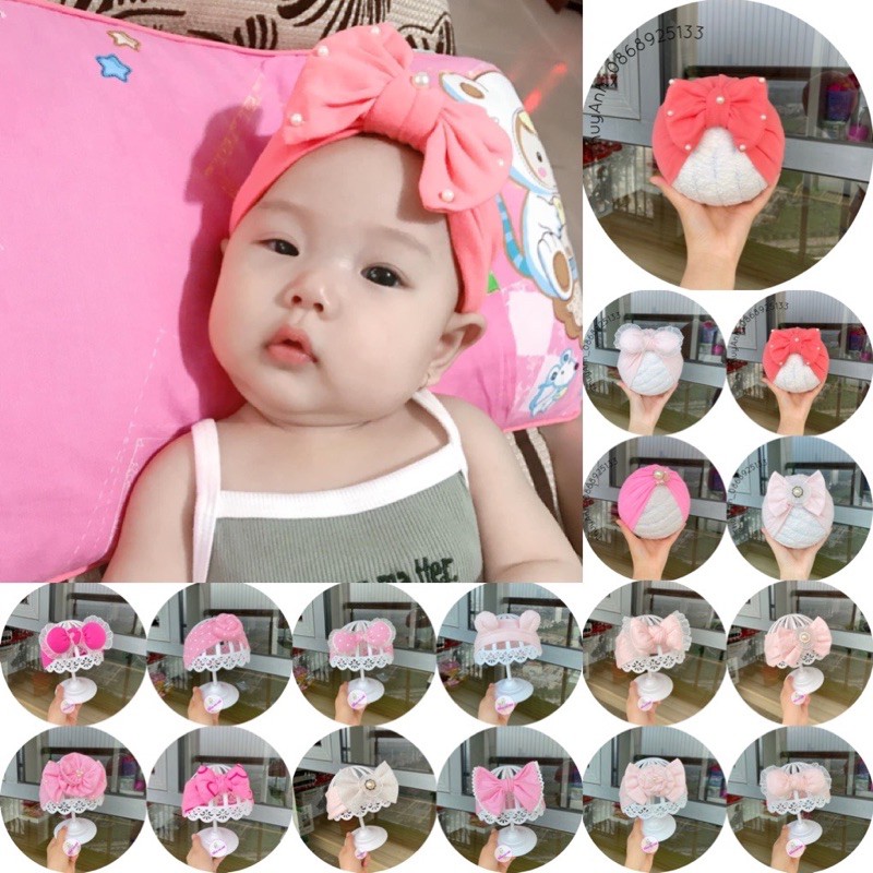 MŨ TUBAN CHO BÉ RẺ ĐẸP - CHẤT COTTON MỀM MỊN - VỪA SÀNH ĐIỆU VỪA CHE THÓP CHO BÉ