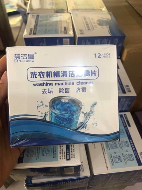 Hộp 12 viên tẩy lồng máy giặt DENKMIT mới