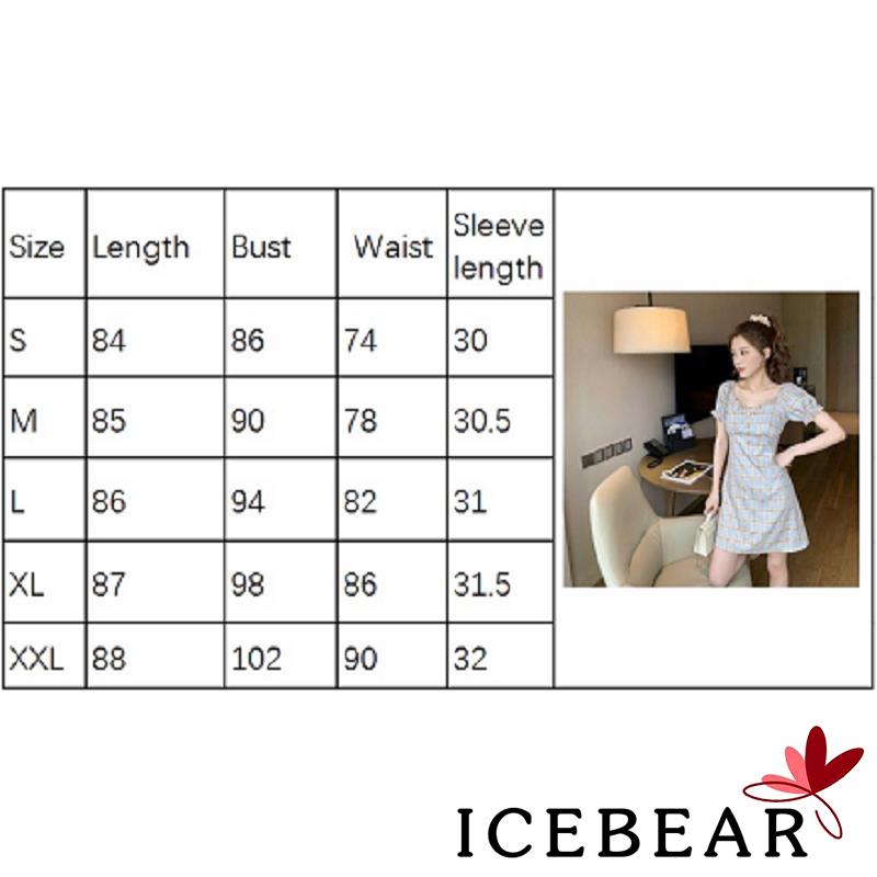 Đầm Nữ Tay Ngắn Kẻ Sọc Caro Thời Trang