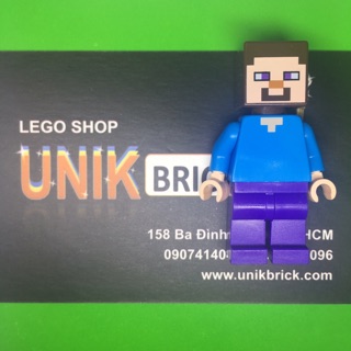 Lego UNIK BRICK Steve - Anh chàng Steve trong Minecraft chính hãng (như hình)