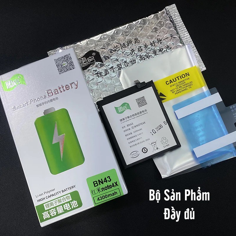 Pin Suiqi Li-ion thay thế cho Xiaomi Redmi Note 4X (BN43) 4300mAh