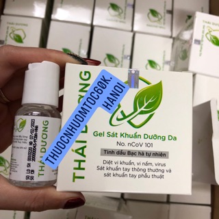 Gel rửa tay khô sát khuẩn tinh dầu Bạc Hà 20ml