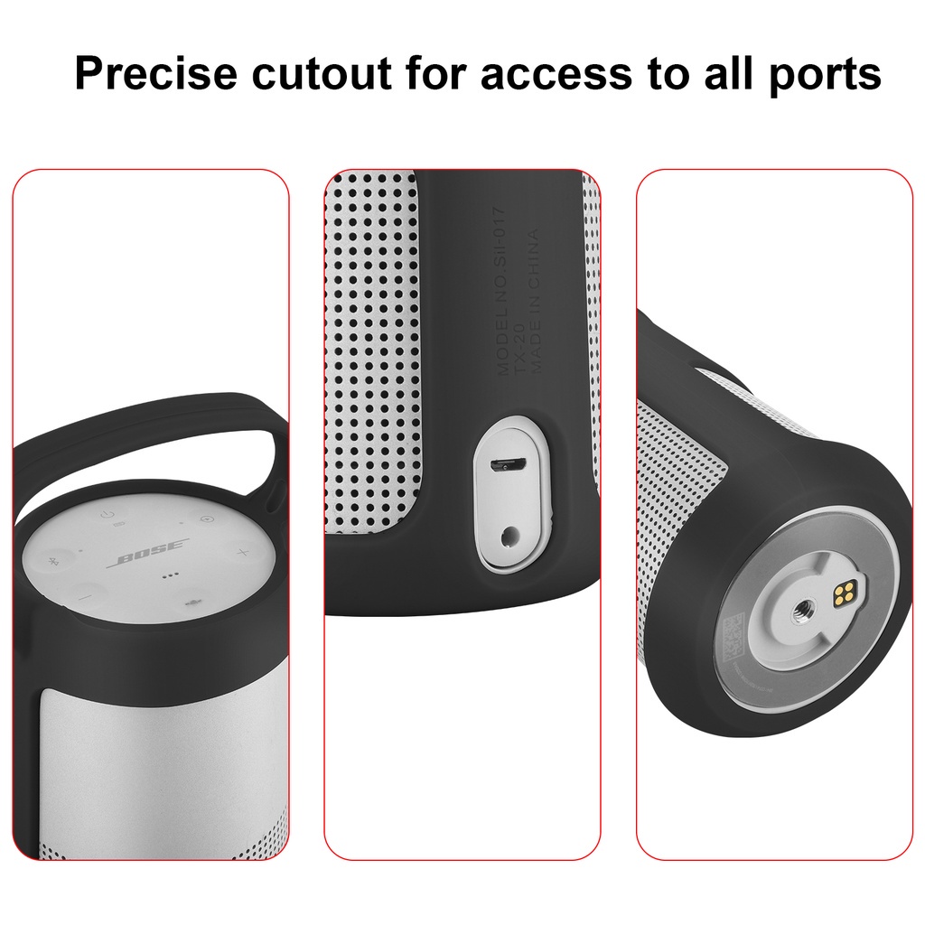 Túi Đựng Loa Cầm Tay Bằng Silicon Cho Bose SoundLink Revolve / Revolve