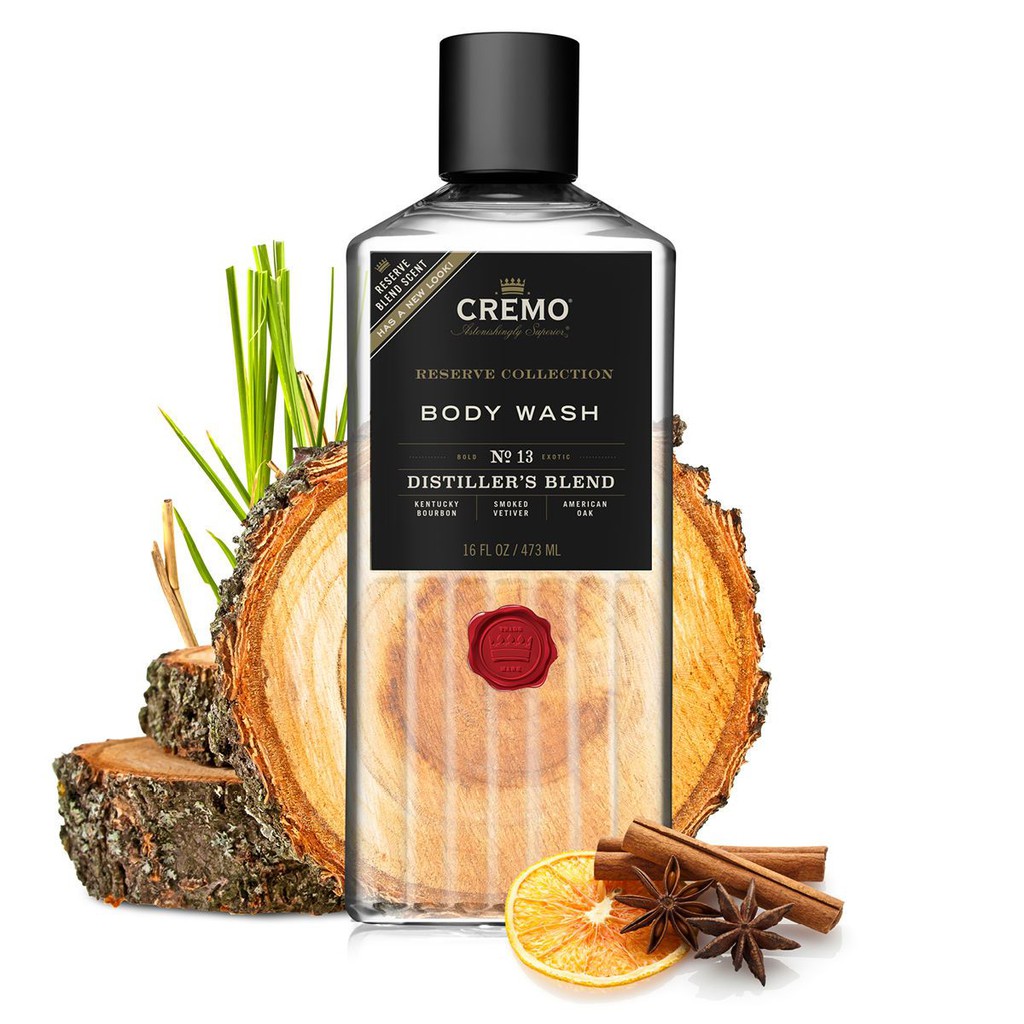 [Hàng Xịn] Sữa Tắm Cremo Reserve Collection Body Wash Distiller's Blend 473ML