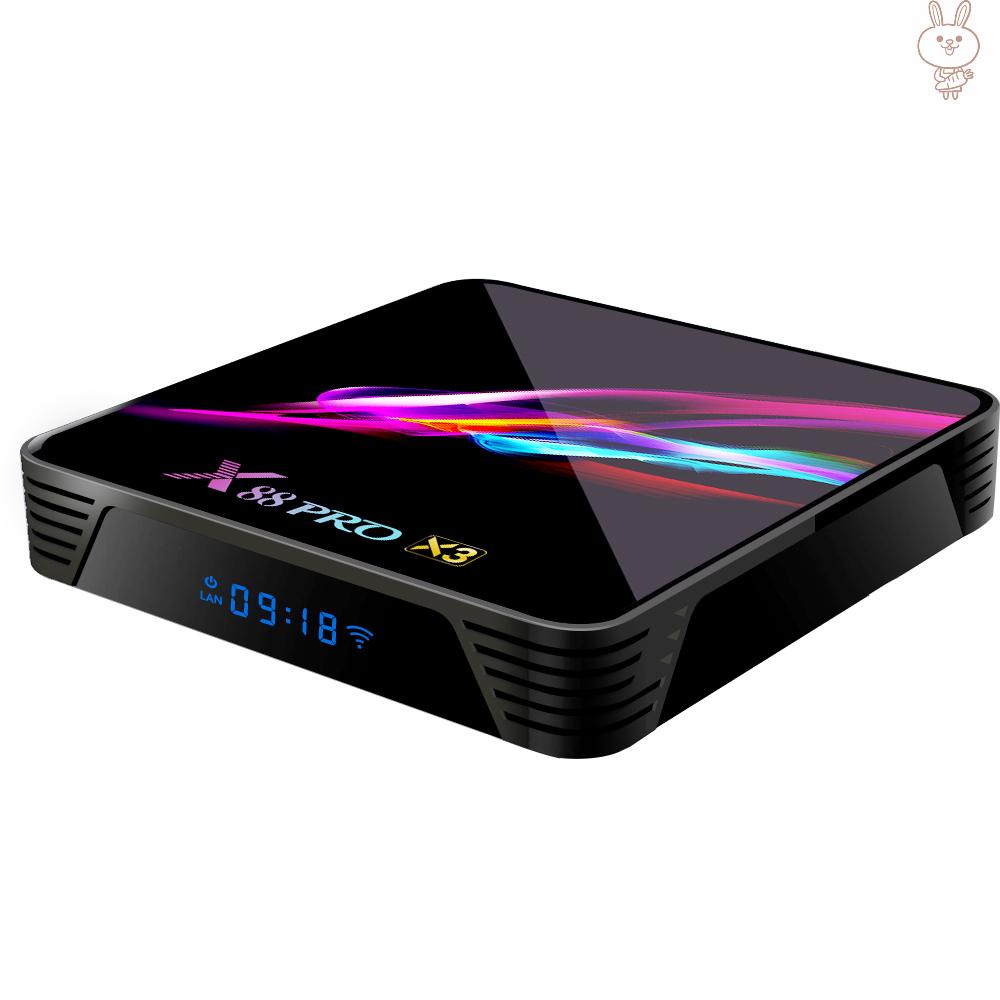 OL X88 Pro X3 Smart Android 9.0 TV Box S905X3 Cortex-A55 Quad Core 64 Bit 4GB / 32GB 2.4G & 5G WiFi H.265 VP9 Decoding Miracast HD Media Player