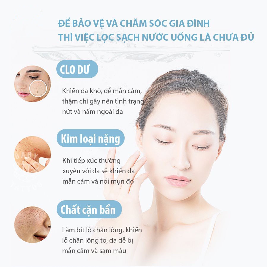 Đầu Lọc Nước Tắm Gắn Vòi Sen - Lọc cặn và vi sinh vật trong nước GD0040