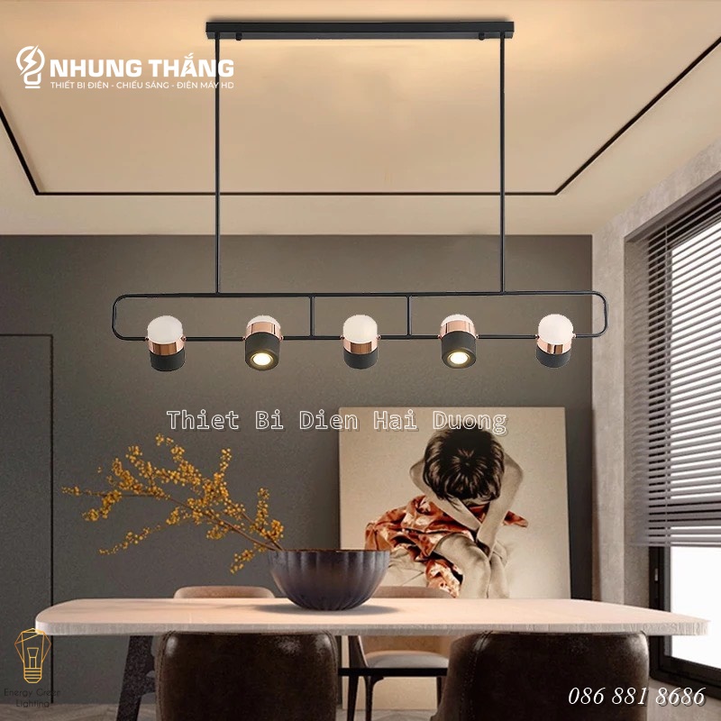 Đèn Thả 5 Bóng Decor Trang Trí Nội Thất Sang Trọng DGT-397 - Phong Cách Hiện Đại,Tinh Tế - Bảo Hành 1 Năm - Có Video