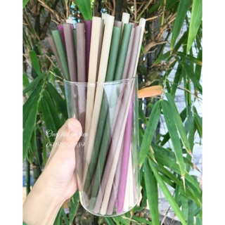 Ống hút gạo mix màu rau củ (ăn được)
