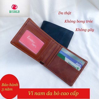 [ HÀNG CAO CẤP ] Bóp/ Ví Nam Da Bò Sáp Pullup Phong Thủy