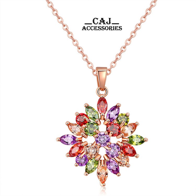 Dây chuyền Kaitlyn Đá zircon đa sắc nổi bật CDC-111