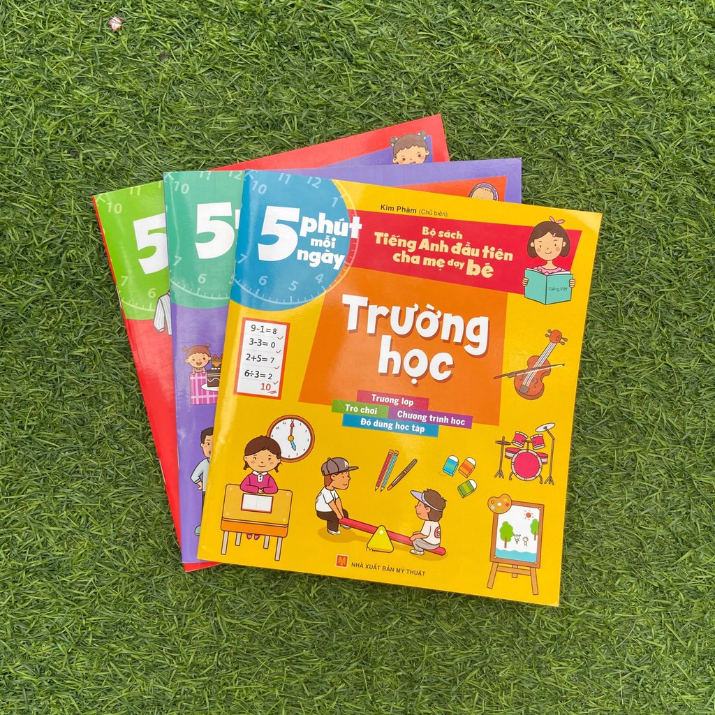 Sách: Combo 5 Phút Mỗi Ngày - Tiếng Anh Đầu Tiên Cha Mẹ Dạy Bé