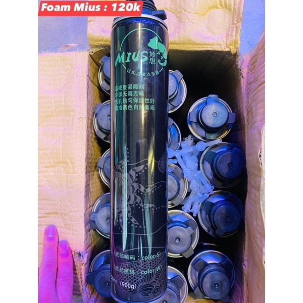 Foam mius tạo khối cho hồ, tường rêu