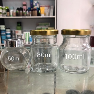 Hũ thuỷ tinh 50ml 80ml 100ml (lọ thuỷ tinh) - Chính hãng