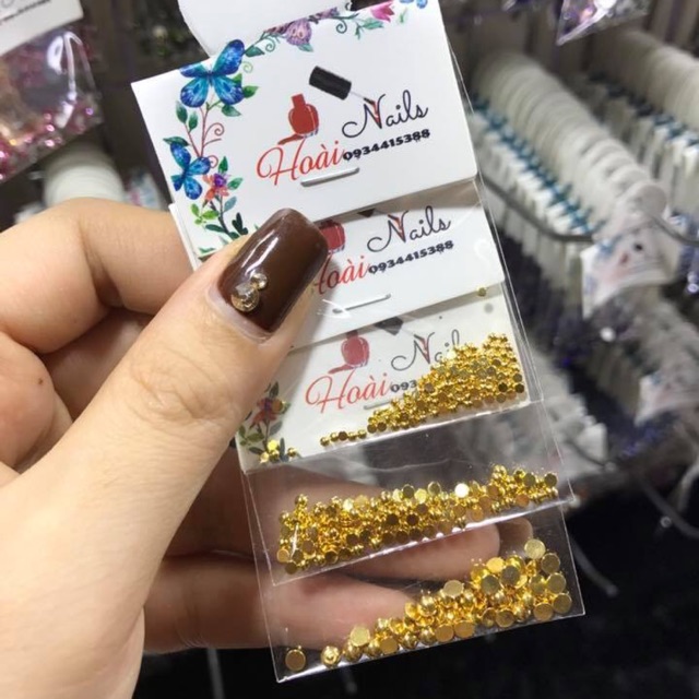 Bi dẹt kim loại - Phụ kiện Nail