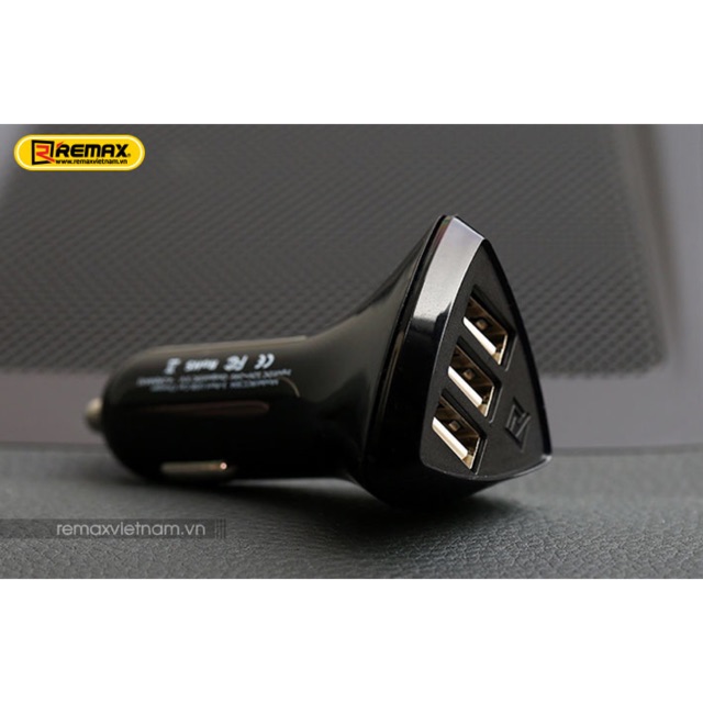 Tẩu sạc ô tô 3 USB Aliens Remax