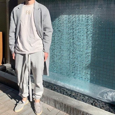 FOG FEAR OF GOD Season 7 Main Line FG flocking simple loose T-shirt