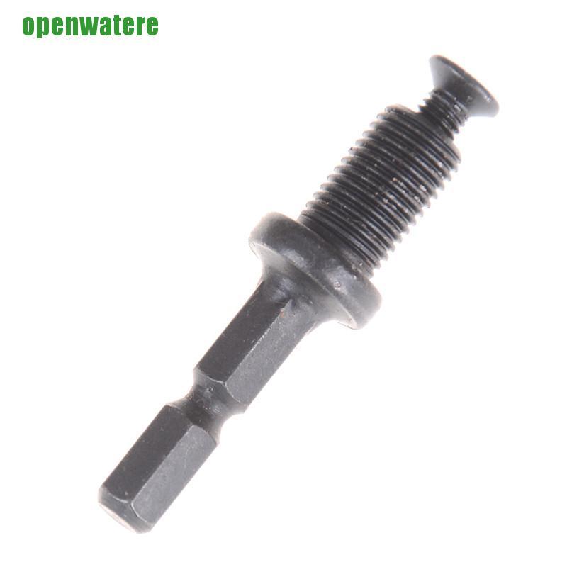 【open】1/4" Hex Shank Keyless Drill Bit Chuck Adapter Converter Quick Change Tool