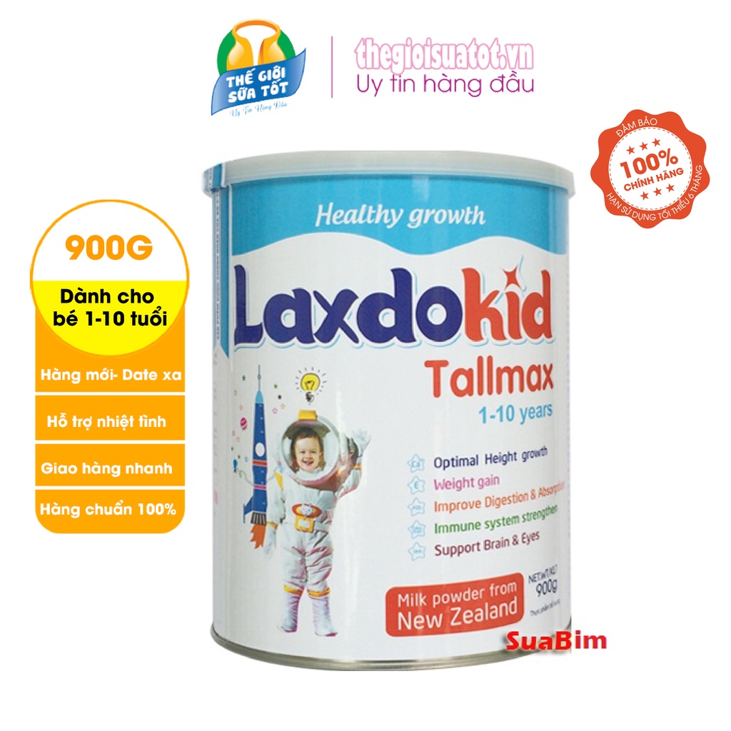 Sữa Laxdokid Tallmax 900g - Giúp phát triển chiều cao cho bé