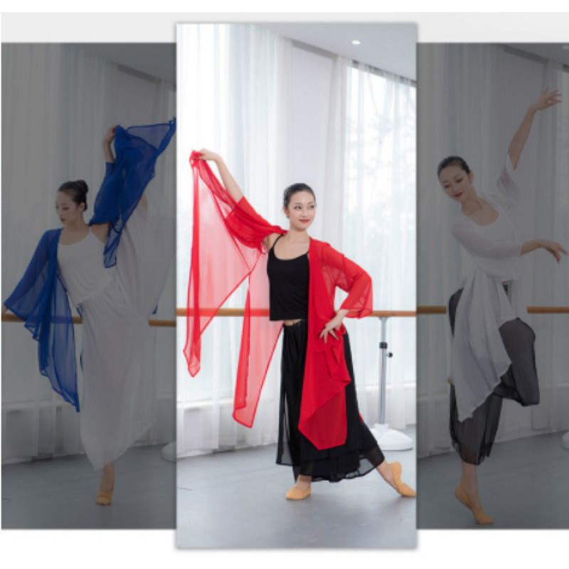 Áo choàng múa cổ trang 4 mảnh - Đồ Múa Bảo Châu