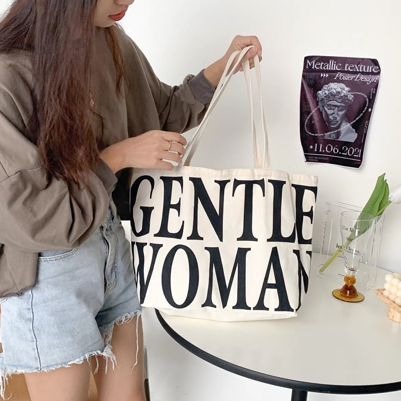 Túi to đeo vai nữ gentle woman hàng QC 2021