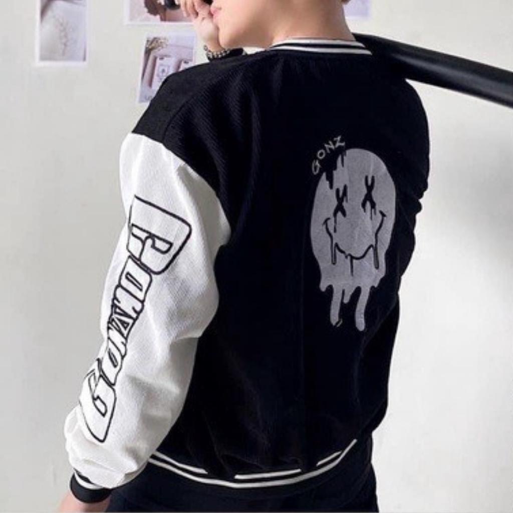 Áo khoác nhung gân tăm unisex ulzzang áo bomber jackets street style nam nữ form rộng G AKNT002 ARROW rẻ đẹp