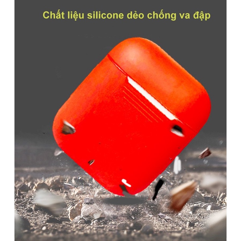 [Case Airpods cơ bản] Ốp bảo vệ cho tai nghe Airpods 1/2/3/Pro, i12, i27... Chất liệu silicone dẻo - Nhiều màu sắc