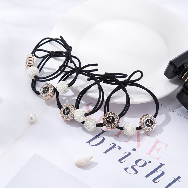 Dây buộc tóc đính đá co giãn đáng yêu dành cho nữ