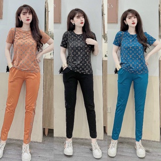 Set bộ thời trang họa tiết
