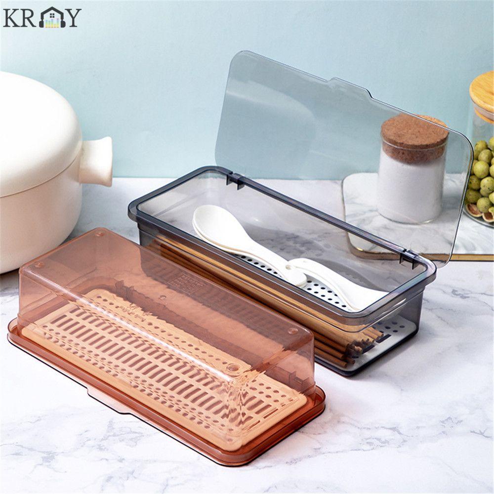 Hộp Đựng Đũa Muỗng Nĩa Chống Bụi Có Nắp Đậy Tiện Dụng Cho Gia Đình
