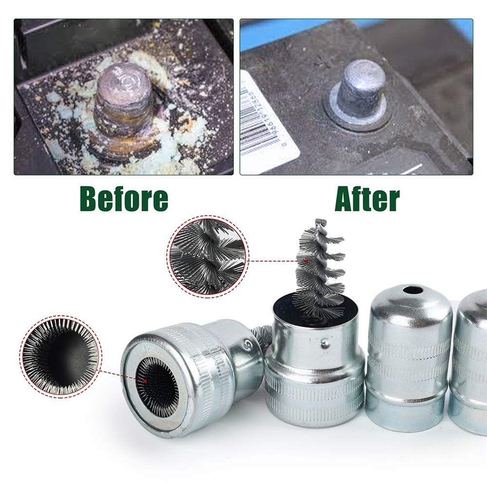 Set 14 Dụng Cụ Vệ Sinh Đầu Cuối Pin Xe Hơi Chống Ăn Mòn 14 Món