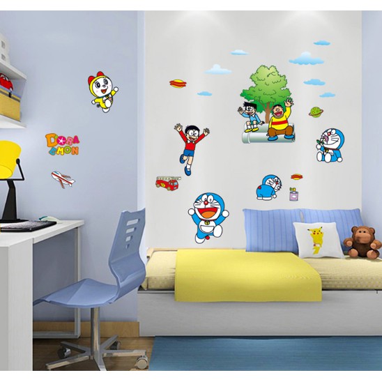 Decal trang trí Doremon và Các bạn
