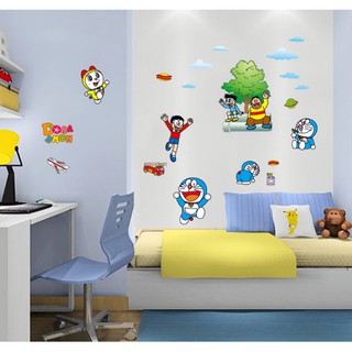 Decal trang trí Doremon và Các bạn