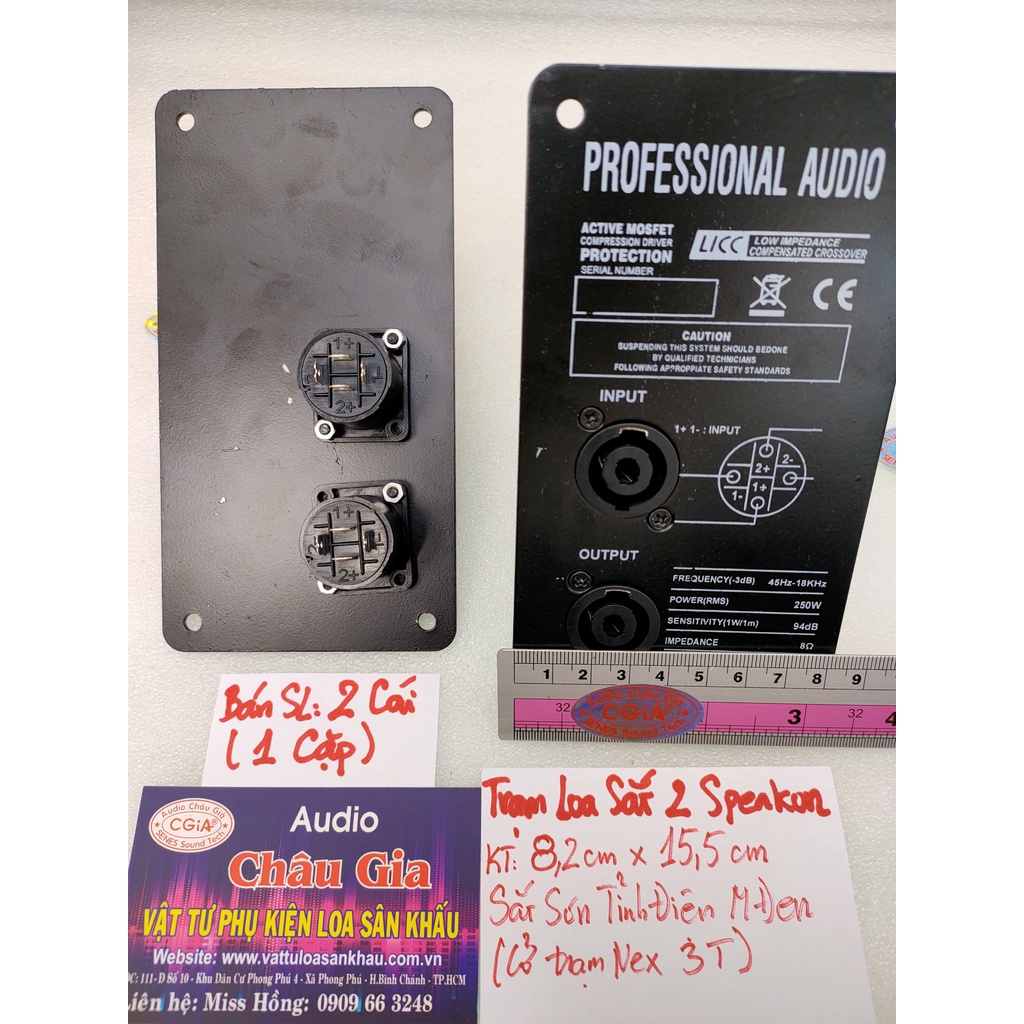 Trạm loa bằng sắt 2 cái Audio Châu Gia