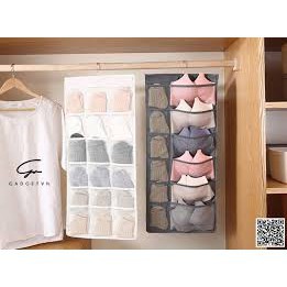 Túi treo tủ đựng đồ lót tất vớ 2 mặt 30 ngăn tiện lợi - Túi đựng đồ lót, áo ngực, vớ 2 mặt 30 ô tiết kiệm khôg gian 2471