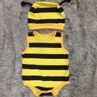 Baby Body Suit Nón Rời Tạo Hình Ong Vàng Baby